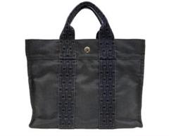 美品角スレなし】HERMES エールライン PM トートバッグ グレー系