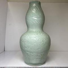 専用　中国龍泉　青磁大花瓶　高さ45.5㎝　東Y7-0604④タニオ 中国龍泉 青磁大花瓶 高さ45.5㎝ 東Y7-0604④タニオ - メルカリ