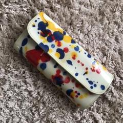 マクロマウロ 長財布 painted leather wallet