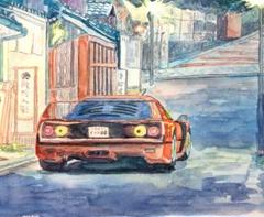 水彩画 works7 F8号 F40 @ Kyoto 水彩原画 B5サイズ 20250721 - メルカリ