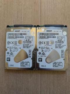 使用時間少なめ HGST 2.5インチ HDD 500GB×2台のサムネイル