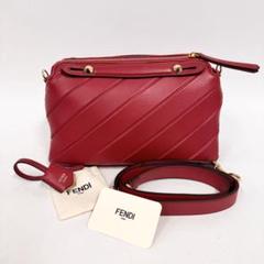 希少 FENDI フェンディ バイザウェイ 赤 ライン ストラップチャーム袋付き 希少 FENDI フェンディ バイザウェイ 赤 ライン ストラップ