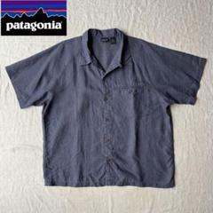 00’s 希少 Patagonia ヘンプ オープンカラー 半袖シャツ 香港製 〇専用〇 希少 00s パタゴニア ヘンプシャツ 麻 オープンカラー