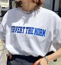 フーズフーギャラリー Tシャツ 英字ロゴ刺繍 カジュアル 綿100% E5078