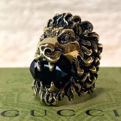 極美品 GUCCI ライオンヘッド 指輪 カラーストーン  ゴールド 13号 m46253725109_1.jpg?1724589273