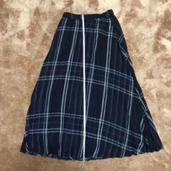 ロングスカート SIMPLICITE ネイビー シンプリシテ