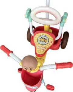 【アンパンマン】折りたたみ三輪車 中古美品 便利な収納＆持ち運び アンパンマン 折りたたみ三輪車 オールインワンUP II