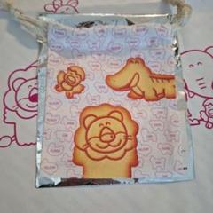 たべっ子どうぶつLAND ミニ巾着 ビスケット柄