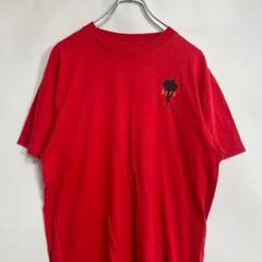 ヘインズ　USA製 90s保安官プリントシングルステッチ古着TシャツL 23MJ
