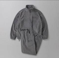 エンノイ ennoyグレー フリースセットアップ ジップアップ