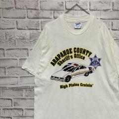 USA製90sヴィンテージTシャツ！シングルステッチ　ホワイト半袖古着　L 9