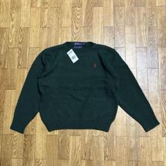 NOS 90s POLO RALPH LAUREN コットン セーター 緑 7
