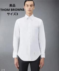 THOM BROWNE ボタンダウンシャツ サイズ3 ホワイト トムブラウン