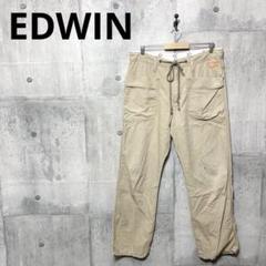 EDWIN エドウィン メンズビッグサイズ 麻混ベイカーイージーパンツ XL