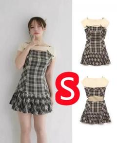 最安値【ANDMARY】Karen check mini dress Mサイズ Gr9U7-AXEAAzN3a.jpg