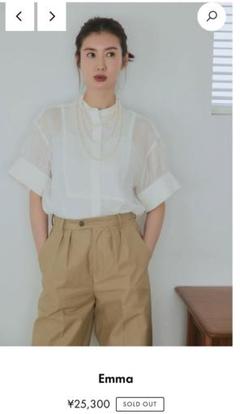新品】MY WEAKNESS Emma リネンブラウス ともさかりえ