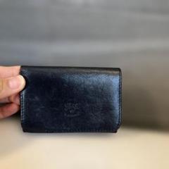 イルビゾンテ　名刺入れ　レザー　黒