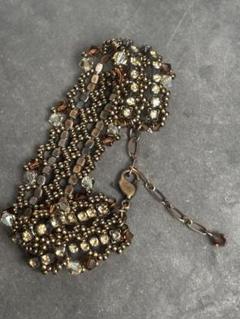 専用です‼️ ヴィンテージアクセサリー＊ブラウンビーズブレスレット