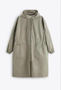 美品　ZARA　メンズ　XL 　NEX44　モッズコート　カーキー　中綿 美品ZARAメンズXL NEX44モッズコートカーキー中綿