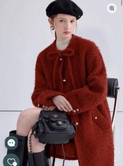 CHICandTHINGS ネックリボンガーリーコート CHICandTHINGS ネックリボンガーリーコート