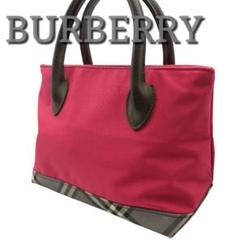 BURBERRY バーバリー　ミニハンドバッグ　レッド　チェック柄のサムネイル