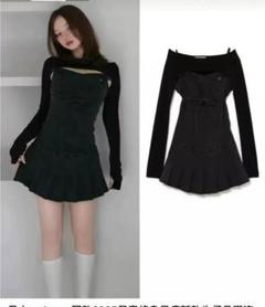 andmary bonnie denim mini dress - メルカリ