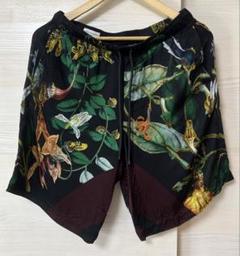 新品同様 DRIES VAN NOTEN ベルトウールショートパンツ 44 新品】DRIES VAN NOTEN ベルトウール ショートパンツ 44 黒