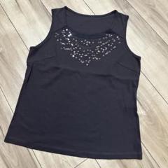 未使用品 シャミー Chamois 半袖 Tシャツ カットソー チュニック 44 黒系 ブラック 日本製 タグ付 総柄 レディース other - Chamois 半袖 Tシャツ カットソー チュニック 44 黒系