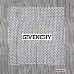☆GIVENCHY☆ スカーフ 花 ストライプ シルク ホワイト ネイビー