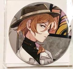 文豪ストレイドッグス　春河35 イラスト　缶バッジ 太宰治 中原中也 文豪ストレイドッグス 春河35 イラスト 缶バッジ 太宰治&中原中