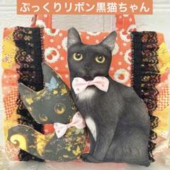 2匹のぷっくり黒猫ちゃん コヤンイサムチョン ふりふりフリル