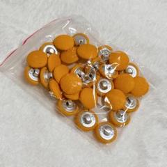 オレンジ スナップボタン 15mm 30個
