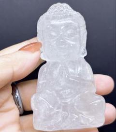 【天然石】水晶 大仏様 置物