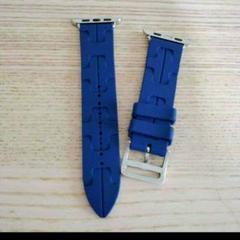 49mm 45mm 44mm 42mm applewatch ベルト ブルー
