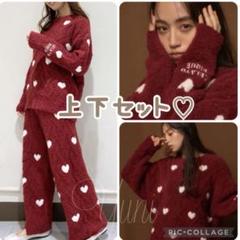 正規品♡ハートアランロングパンツ上下セット♡レッド 正規品♡ハートアランロングパンツ上下セット♡レッド