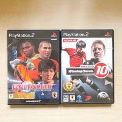 プレイステーション２ソフト２本、サッカー、ジャンク品