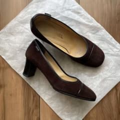 美品　CHANEL パンプス 秋冬 ブラウン コーデュロイ 38.5 シャネル 美品CHANEL パンプス 秋冬 ブラウン コーデュロイ 38.5 シャネル