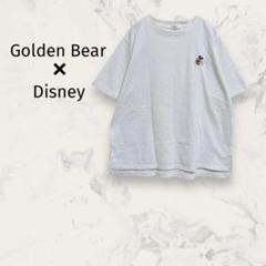 ゴールデンベア ディズニー クルーネック半袖Tシャツ ミッキー 刺繍