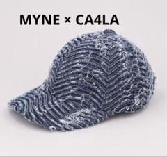 MYNE CA4LA DENIM CAP KAMIYA キャップ 青 MYNE CA4LA DENIM CAP KAMIYA キャップ 青 - メルカリ