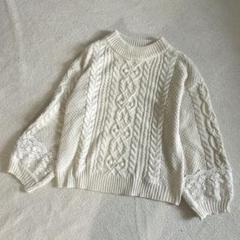 ♡アクシーズファム♡袖レースケーブルニットプルオーバー♡クラロリ♡フェミニン♡