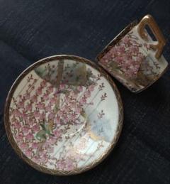 ❇️里帰り　カップ&ソーサー　Cup and saucer  薩摩焼　明治時代 ❇️里帰り カップ&ソーサー Cup and saucer 薩摩焼 明治時代