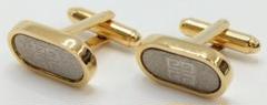ジバンシー カフスボタン ゴールド シルバー 外箱有 中古品 (24015)