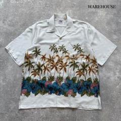 【WAREHOUSE】 ウエアハウス アロハシャツ オープンカラー レーヨン