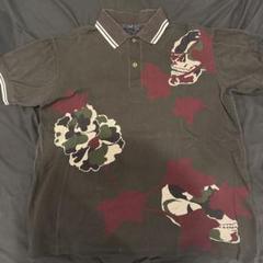 fred perry Ground Y スカルローズ　コラボ　ポロシャツ