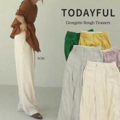 TODAYFUL トゥデイフル Georgette Rough Trousers TODAYFUL】Georgette Rough Trousers | CANAL JEAN（キャナル
