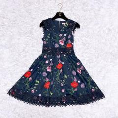 花柄ドットノースリーブワンピース　テッドベーカー TED BAKER - 新品 希少 日本未入荷 テッドベイカー お花柄