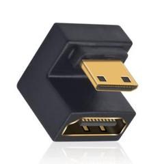 ミニHDMI HDMIアダプター 8K U字型HDMIミニHDMIアダプター