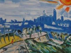 野口弥太郎、「セコビアへの道」、希少な画集の額装画 野口弥太郎、「セコビアへの道」、希少な画集の額装画 - メルカリ