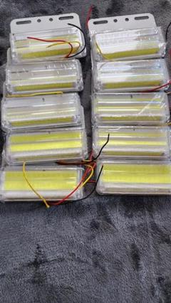 24v高輝度直視禁止超爆光LEDマーカーホワイト1０個セットダウンライト付き車幅のサムネイル