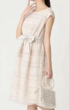 な*ん様 TO BE CHIC サイズ40 幾何学模様 Aラインワンピース 未使 小さいサイズ 【cahoさんコラボ】UVカットAラインワンピース 低